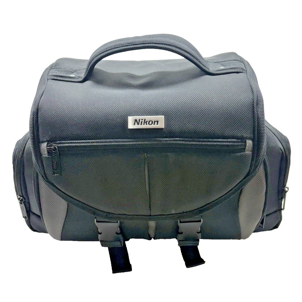 Nikon Camera Carrying Case Black Padded Zippered‎ Pockets
